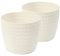 Tymar Pot de Fleurs, Lot de 2 (Crème, ø 22cm)