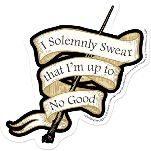 Paper House Productions Harry Potter I Solemnly Swear Die-Cut 3.5 Vinyl Sticker