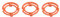 Halteplattenhalter, Klingenhaltering Sortiment Set Orange Klingenhalteringe Klingen Halteringe Sicherungsring Blade Halteplattenhalter Elektrische Rasierklinge Halterung Rasiererhalter Ersatzköpfe