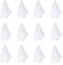 Larcele 12 Pcs Square Dance Jonglieren Schals für Kinder Mädchen Party Aktivitäten Zubehör Dekoration WDSJ-02 (Weiß)