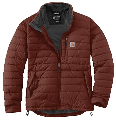 Carhartt Herren Regenjacke Rain Defender Gilliam Jacket, Farbe:Mineral red, Gr: XXL