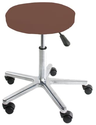 Dukal | Bezug für Hocker aus Frottee | Maße Ø 35-40 cm | Farbe: braun