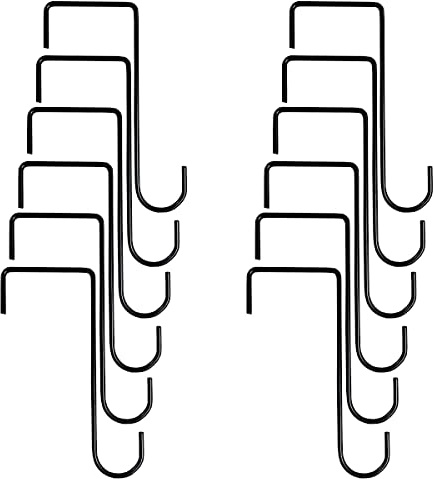 Selections Garden Fence Panel Hooks Bracket Hangers (20cm) - Pack of 12