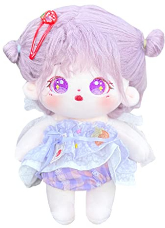 niannyyhouse 20 cm Plüschpuppe, Mädchen, humanoid, gefüllt, kein Attribut, 20,3 cm, normaler Körper, tragbare Kleidung, Verkleidung, Geschenke (A-27-mit Skelett)