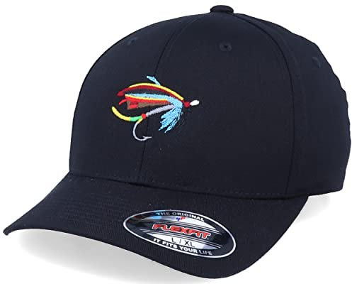 Hatstore Silver Doctor Fishing Fly Black Cap - Grösse: L/XL - (58-61 cm)