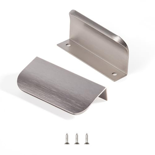 sunlithor GebüRsteter Edelstahl Schrankgriffe FüR KüChengriffe MöBelgriffe KüChenschräNke Schubladengriffe Vintage Packung mit 10 Stück 64mm BA 80mm Länge