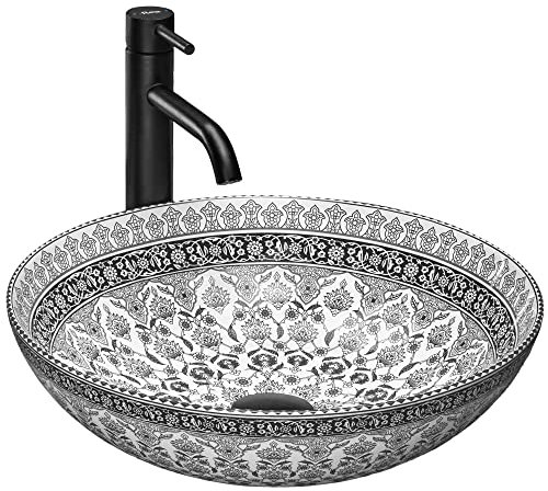 Rea Aufsatzwaschbecken Arte Dark Grey Waschtisch Handwaschbecken Spülbecken Waschschale Waschbecken für Badezimmer aus hochwertiger Keramik 400 mm x 400 mm x 115 mm (grau)