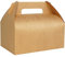 UnicoPak 30 Pack 22.5x15x15 cm Large Gift Boxes with Handle Food-grade Kraft Party Food Boxes Bakery Boxes Treat Boxes Lunch Boxes for Birthday Wedding Party Favours Picnic Business Christmas