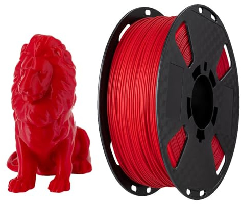 CC3D Max + Kirsche Rot PLA Filament 1,75 mm 1kg 3D Drucker Filament FDM 3D Druck Material dunkelrot PLA Plus Rot (Kirschrot)