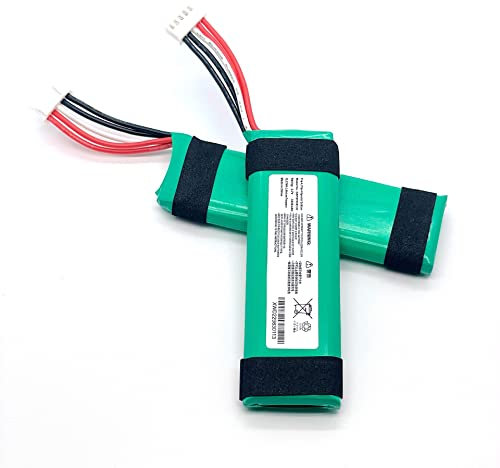 CAESEA Lot de 2 batteries de rechange Li-ion 3,7 V 3300 mAh pour JBL Flip 4, Flip 4 Special Edition, JBL GSP872693 01