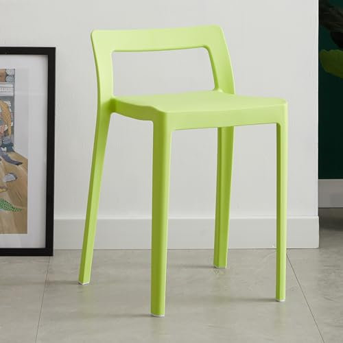 WestUx Essstühle Klappstühle Stapelbar,Esszimmerstuhl Kunststoff Küchenstühle bis 130 kg belastbar für Küche Esszimmer Wohnzimmer,E,33x38x60cm(13x15x24inch)
