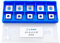 CDBP Cuchillas reversibles HW 12x12x2,2mm con 4 filos de corte y taladro avellanado para la fresadora de madera, 10 uds