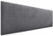 DHOME Kopfteil aus Kunstleder oder Stoff AQUALINE - Glatt Mit Beinen, Gepolstert, Luxusbett (Stoff Ashgrau, 160cm für Betten 150/160)