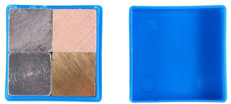 GLEAVI Set 4 Stück Experimentelle Ausrüstung für die Kubikdichte Substanzblock Metallwürfel Labor werkzeug Dichte Holzwürfel Dichteblock Zylinder Lieferungen Eisen