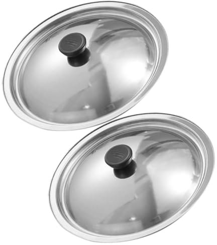 Generic Stainless Steel Pot Lid Replacement Pan Lid Pcs Multi-Purpose Frying Pan Lid Stock Pot Cover