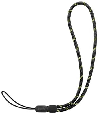 URBAN ARMOR GEAR UAG Wrist Strap Paracord Lanyard with Adjustable Clasp for Cell Phone, AirPods Pro 2, ID Name Tag Badge and Camera Anti-Theft Anti-Drop, Active Neon/Black