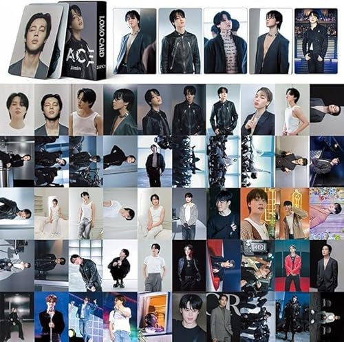 55 Stück Bangtan Boys JIMIN Like Crazy Photocards Bangtan Boys Face Album Karten Bt.s Poster Merch Photocards Set für Fans Geschenk