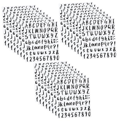 IMIKEYA Stück Etiketten Geschenkverpackung Schilder Briefkasten Nummernaufkleber Und Alphabetaufkleber DIY Pvc Aufkleber Alphabet Aufkleber Tür Und Fensteraufkleber