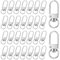 30 Stk Karabiner Schlüsselanhänger,Schlüsselring mit Karabiner,Schlüsselanhänger Clip Haken,Metall Karabinerverschluss mit Drehgelenk,für DIY Handtasche Schlüsselring Stecker Schmuck Haustierhalsband