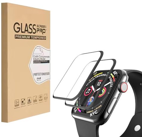 HYGMOCC Pellicola salvaschermo per Apple Watch S7/S8/S9 [41mm] Protezione Premium PMMA Pellicola trasparente cristallina [non vetro], antigraffio, autorigenerante, senza bolle(confezione da 2)