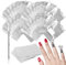 Soodyoow 200 Stücke Nail Polish Remover Wraps, Aluminiumfolie Nail Polish Remover Pads, Aluminiumfolie Mit Fusselfreien Baumwollwattebäuschen, Einfachen Entfernen Von Nagellack Mit Nagelhaut Schieber