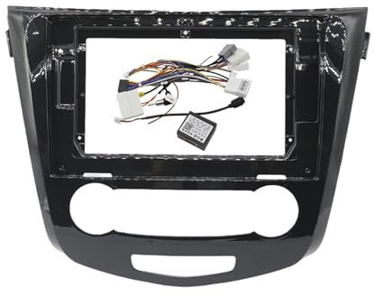 10,1 pulgadas compatible con NISSAN Qashqai Xtrail 2015-2019 Radio de coche Estéreo Fascia Marco Unidad principal Pantalla Android GPS Reproductor MP5 Cubierta de tablero P Instalar el kit de montaje(