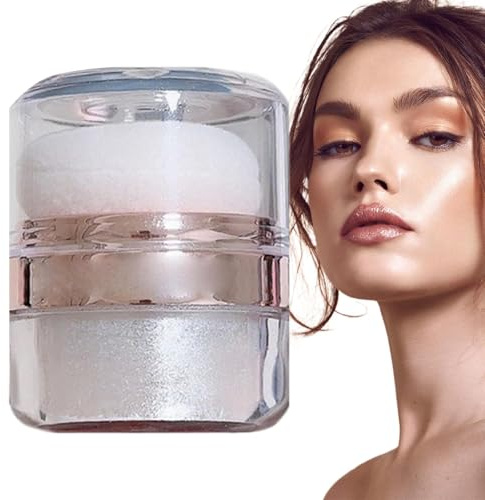 Fairy Highlight Patting Powder, Highlighter Powder, Glitzerpuder, Ganzkörperkontur und Schlüsselbein-Glanz für Gesicht und Mädchen