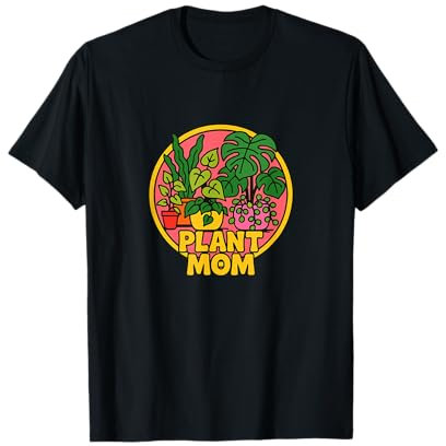 Pianta Mamma illustrazione Pothos Monstera Piante d'appartamento amanti Maglietta