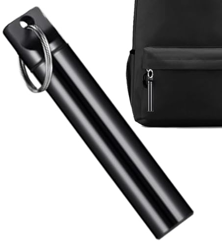 Taschenhalter, Reiseetui für Zähne | Zahntaschen aus Aluminiumlegierung aus Aluminium | Eleganter hygienischer Zahnspitzen-Eimer für Zuhause, Büros, Restaurants, Schwarz , Se référer au descriptif