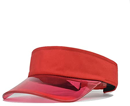 Partnerlook Cappello Sun Color Cap Trasparente Moda Baseball Solido Donne Visiera Cappellini da Baseball Berretto Blu Nero, rosso, Taglia unica