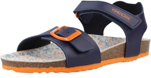Geox J Ghita Boy B Sandal, DK Blue, 28 EU