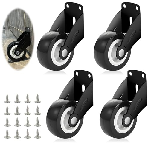 Torrolle, Schwerlast-Torräder für Anti-Drop-Tür-Bodenstützrad, Gefederte Torlaufrolle Rubber Gate Rad Federbelastete Lenkrolle Stützrad für die Untere Tür mit Anti-Durchhang Verstellbares Rutschfestes