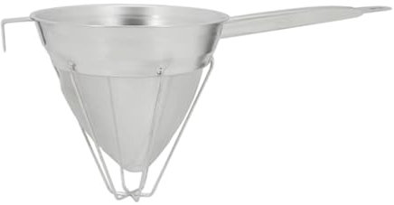 Gralara Colador cónico con Base y asa, Embudo para Preparar cócteles y azúcar, 20.5 Cm