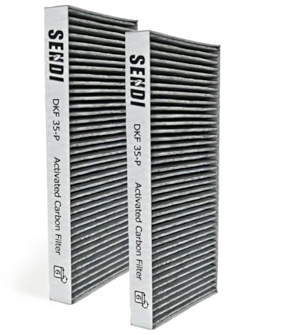 2 activated carbon filters for Miele DKF 35-P compatible with Miele cooker hood KMDA 7272 KMDA 7473 KMDA 7676 KMDA 7876 and DAC xxxx in recirculation mode