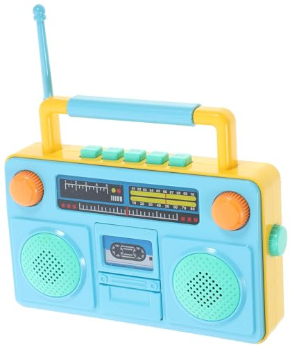 GARIOUANS Juguete de Radio de Simulación para Niños Textura Suave y Fácil de Operar, Juguete Educativo de ABS para Aprendizaje Temprano y Desarrollo Cognitivo
