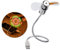 USB-LED Lüfter-Uhr, Mobile USB-Powered tragbaren, Mini USB Schwanenhals Fan für Laptop und PC