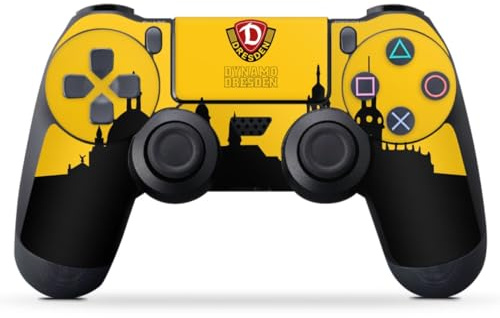 DeinDesign Skin kompatibel mit Sony PlayStation 4 Controller Folie Sticker SG Dynamo Dresden Skyline SGD