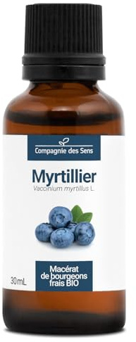 Myrtillier BIO - 30mL - (Vaccinium Myrtillus) – Macérat concentré de bourgeons frais