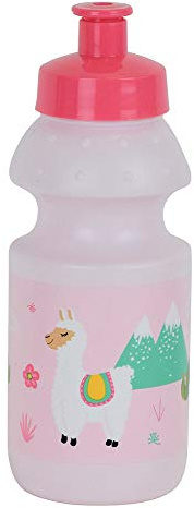 FUN HOUSE 005696 LOLA LE LAMA Sportflasche für Kinder, 350 ml, Polypropylen (PP) Polyethylen (PE)