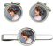 Giftshop UK Lilie Elsie Manschettenknöpfe und Krawatte Clip Set