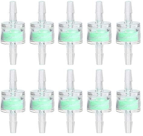 Zerodis 10PCS ABS Green Aquarium Silicone Tube Filter Fish Tanks Hose Cleaning Filtration Aquarium Fish Pond Supplies (4mm)