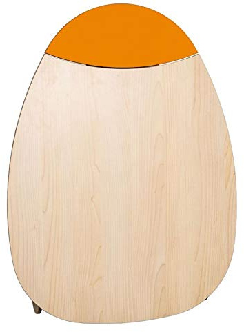 Klappbarer Holzwickeltisch OWO2.0 zur Wandmontage von Timkid (Gelb)