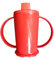 NuHorizons Healthcare Products Red Two Handled Graduated Beaker with Lid - 200ml Adult Feeder Cup - Drinking Aids (Wide Spout, Pack of 2)