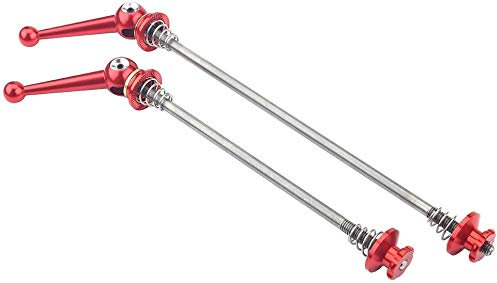 ANCLLO Fahrrad-Spieß-Set, Schnellspannhebel, Radnaben-Set, vorne und hinten, Ultraleicht Titanium Legierung SchnellSpanner Set,für Die Meisten Scheiben-Fahrräder, Fahrrad Ersatz Ersatzteile Zubehör