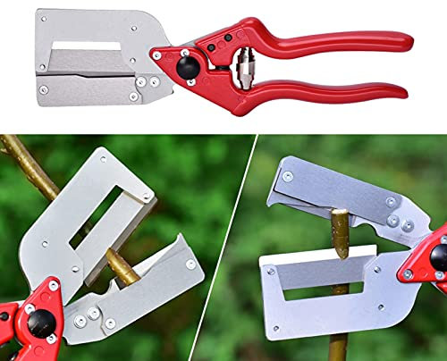 koncy Innestatrice Manuale Professionale Attrezzo per Innesto e Taglio da Giardino 2 in 1, Forbici da Potatura per Albero da Frutto Vigneto Ramo, Garden Grafting Tool (Color : A)