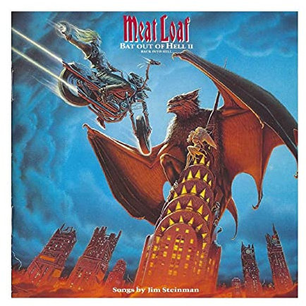 FDTY Sänger Fleischlaib Album Fledermaus Out Of Hell II Back Into Hell Cover Leinwand Poster Schlafzimmer Dekor Sport Landschaft Büro Zimmer Dekor Geschenk Rahmen:1 60 x 60 cm