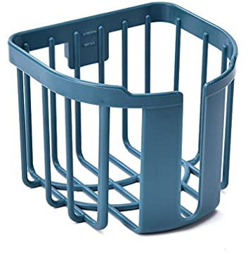 LLDDSS Badezimmer Toilettenpapier Rack Wandmontierter Klebstoff Organizer No-Bohrer Große Kapazität Gewebehalter Hängende Handtücher (Color : Blue)
