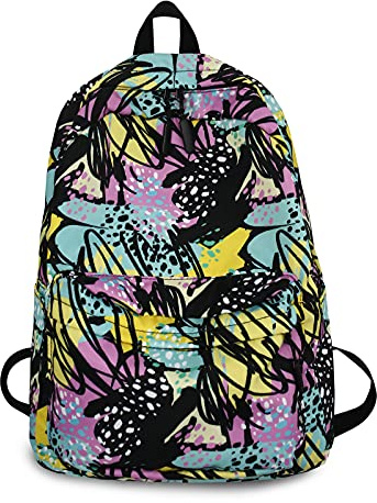FANDARE Schulrucksack Mädchen Schulranzen Jungen Rucksäcke Schule Rucksäcke Laptop Schultasche Tagesrucksack Casual Daypacks für Damen Herren Reisen Alltag Freizeit Campus Wandern