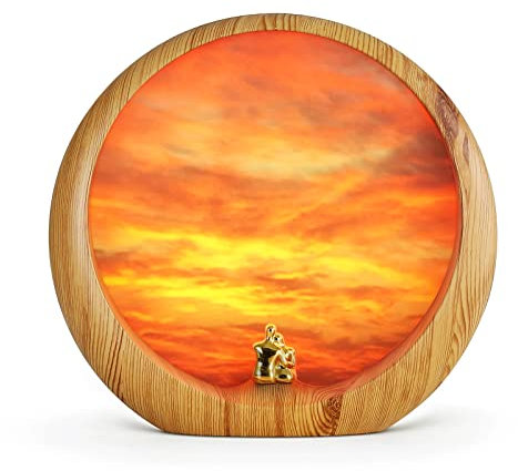 mamre Sonnenuntergang Lampe - Hochzeit Hochzeitstag Valentinstag Personalisierte Geschenke - Sunset Lamp Nachttischlampe Nachtlicht Wohnzimmer Deko Leuchtdeko - Schöne Sonnenuntergang den Wir Teilen