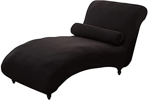 QHDXL Stretch Relaxliege Schonbezug ohne Armlehnen Elastische Chaiselongue Schonbezüge Abdeckung Liegesessel Bezug Sofabezug rutschfest Relaxsessel Bezüge Hellgrau (Color : Color-5)